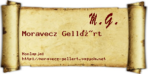 Moravecz Gellért névjegykártya